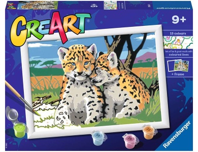 RAVENSBURGER 20616 CREA ART LITTLE LION CUBS