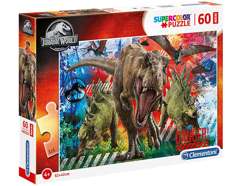 Clementoni Puzzle Supercolor Maxi Jurassic World 60XXL