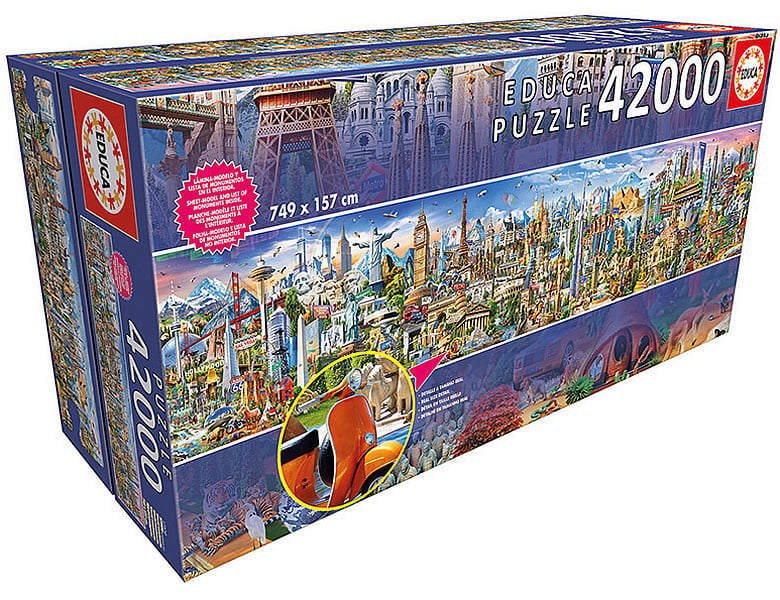 Educa Puzzle Around The World 42000Teile | Riesenpuzzle ...