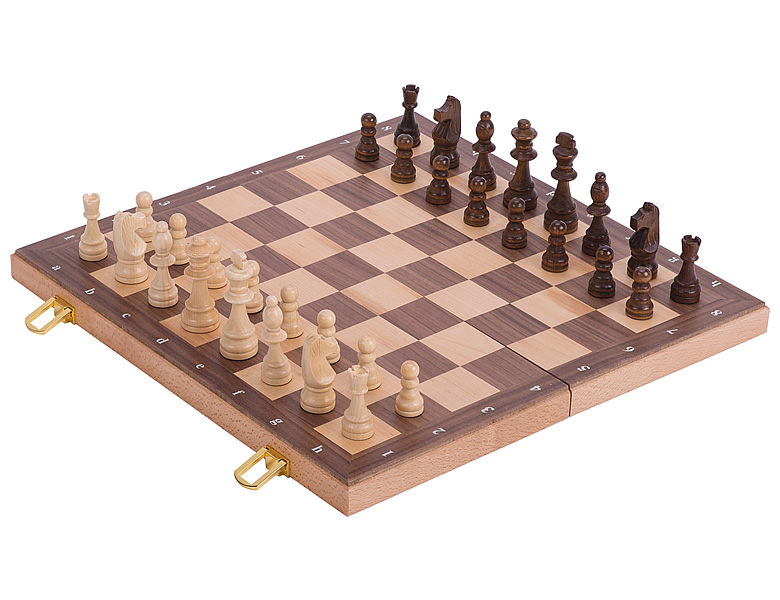 Spiele-Set Schach, Dame & Mühle, Gesellschaftsspiele