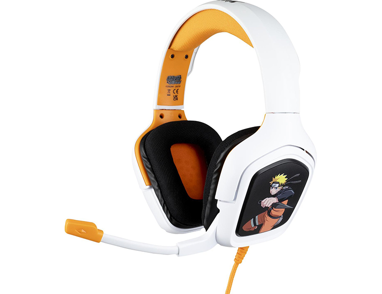 Konix Weiss/Orange Headset & Naruto Gaming Shippuden | Kopfhörer Naruto Audio