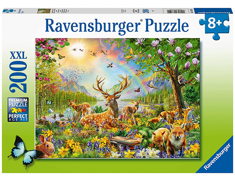 Ravensburger Puzzle Anmutige Puzzles | XXL-Teile 200XXL Hirschfamilie