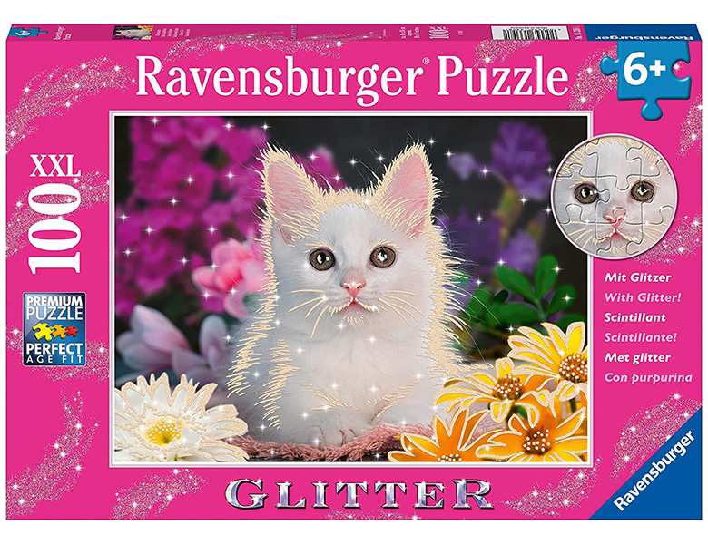 | XXL-Teile Puzzles Glitzerkatze 100XXL Glitter Ravensburger Puzzle
