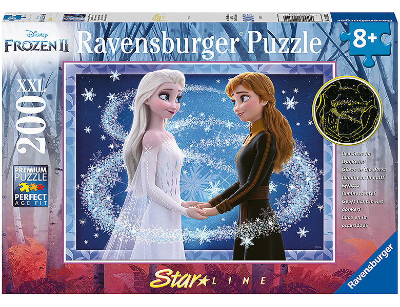 Ravensburger Puzzle Star Schwestern 200XXL | XXL-Teile Disney Line Bezaubernde Puzzles Frozen