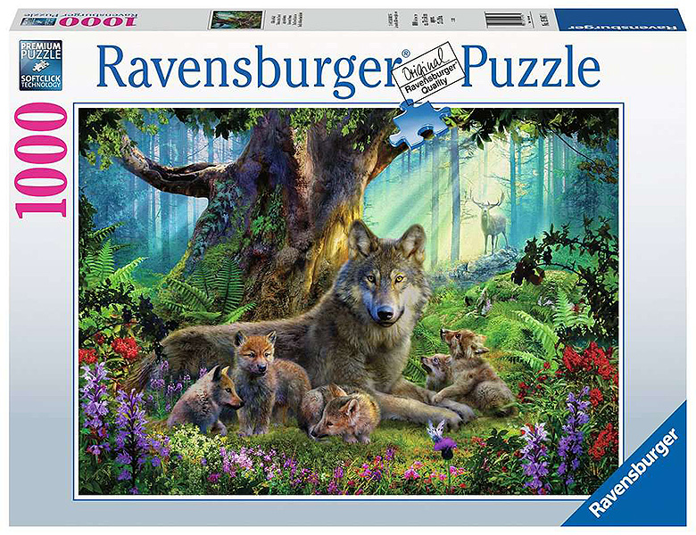 Ravensburger Puzzle Teile Puzzle 1000Teile im 1000 Wald Wölfe 