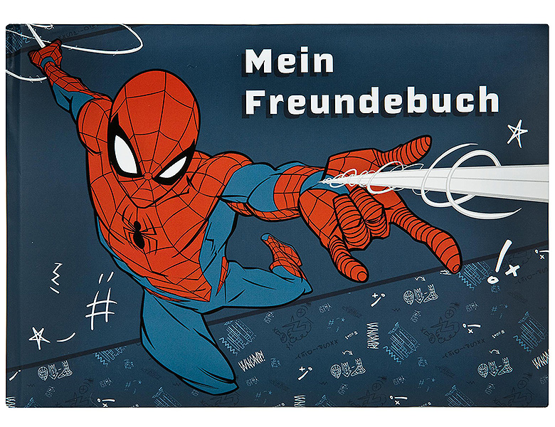 Spiderman Undercover & Freundebuch A5 DE | Kindergarten Schule